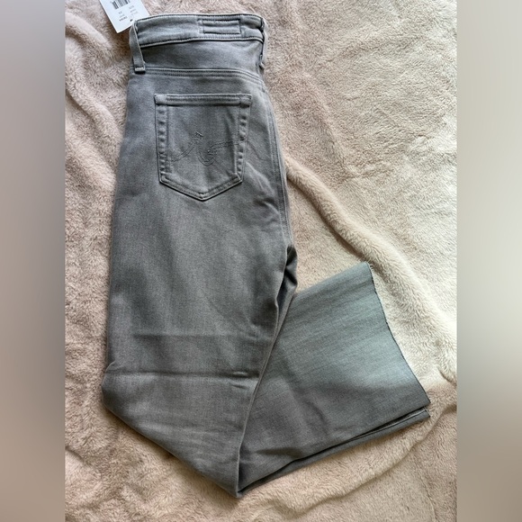 NWT AG Adriano Goldschmied Jeans Farrah Boot Crop Light Blue Grey Size 29 - Picture 7 of 15
